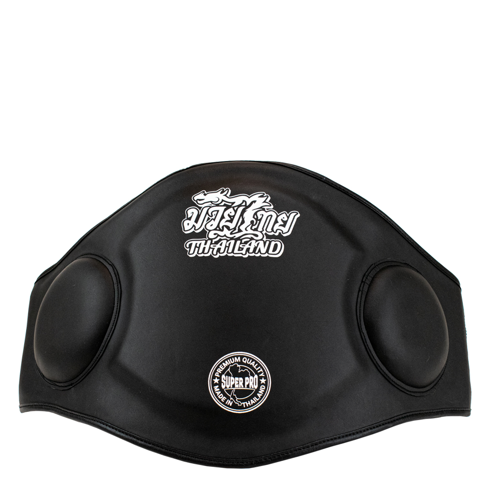 Super Pro Combat Gear Bauchschutz - Pattaya MADE in THAILAND - Schwarz / Weiß