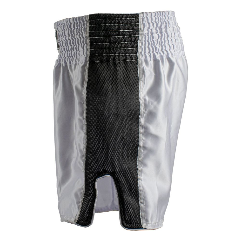 Super Pro Combat Gear Kickbox-Shorts - Thai- und Kickbox-Short Brave - Schwarz / Weiß Super Pro Combat Gear Kickbox-Shorts - Thai- und Kickbox-Short Brave - Schwarz / Weiß