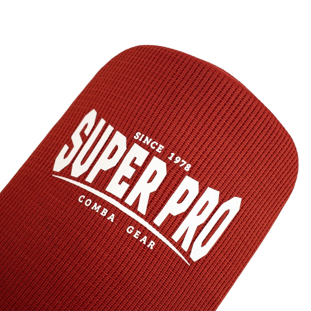 Super Pro Combat Gear Schienbein- und Spannschutz - Defender - Rot / Weiß Super Pro Combat Gear Schienbein- und Spannschutz - Defender - Rot / Weiß