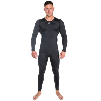 Joya Kompressions-Rashguard Lange Ärmel Schwarz Weiß Joya Kompressions-Rashguard Lange Ärmel Schwarz Weiß