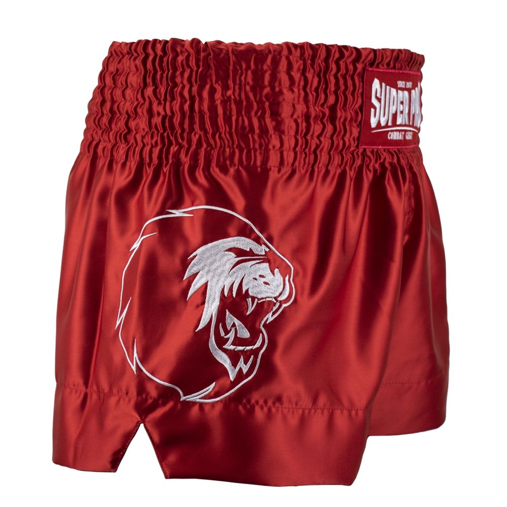 Super Pro Combat Gear Kickbox-Shorts - Thai- und Kickboxshort Hero - Rot / Weiß Super Pro Combat Gear Kickbox-Shorts - Thai- und Kickboxshort Hero - Rot / Weiß
