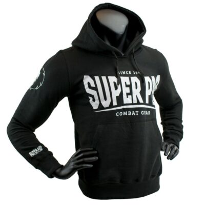Super Pro Combat Gear Hoody - S.P. Logo - Schwarz / Weiß Super Pro Combat Gear Hoody - S.P. Logo - Schwarz / Weiß