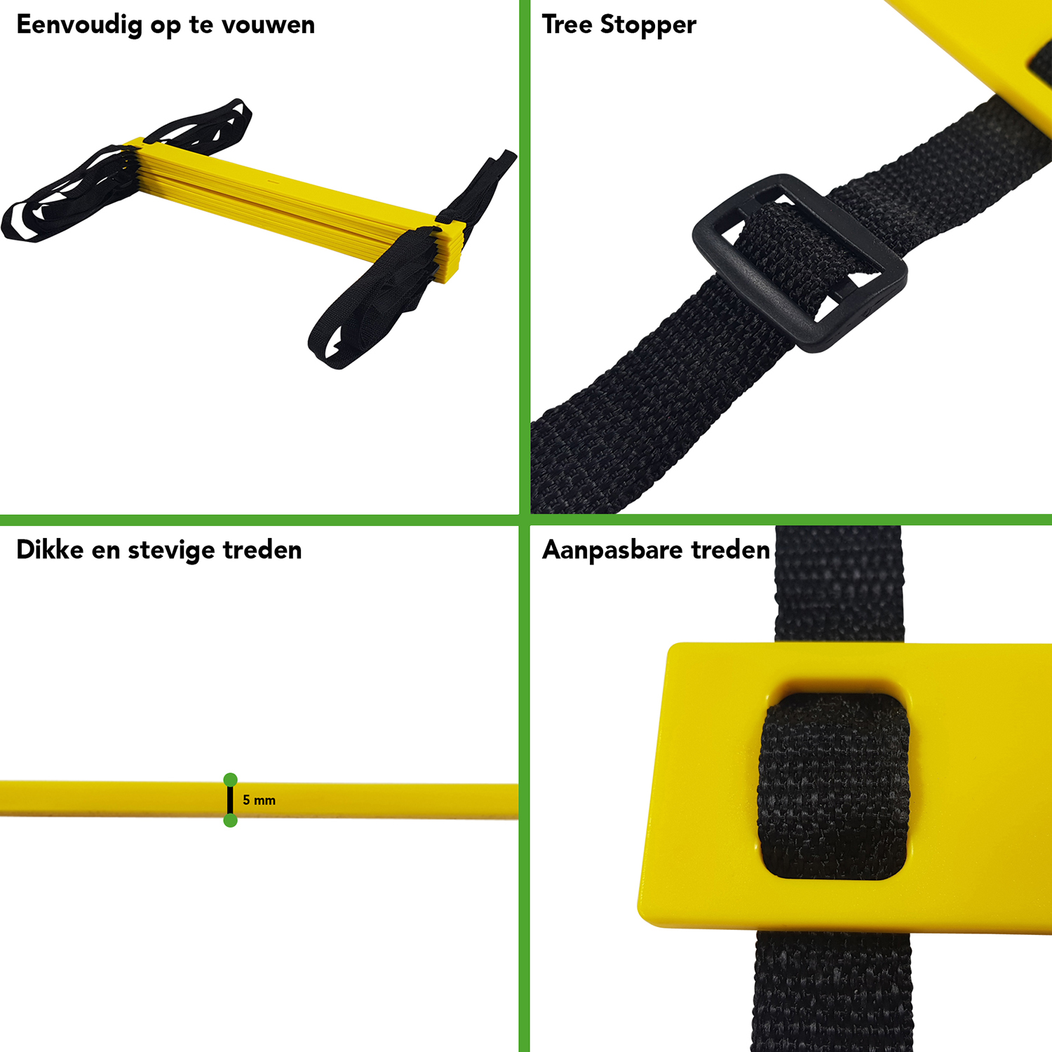 Tunturi - Agility-Leiter 4.5m - Schwarz / Gelb Tunturi - Agility-Leiter 4.5m - Schwarz / Gelb
