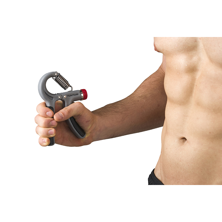 Tunturi Handtrainer - Verstellbarer Handgriff Heavy - Grau Tunturi Handtrainer - Verstellbarer Handgriff Heavy - Grau