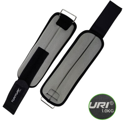 Tunturi - Knöchelgewichte - Handgelenkgewichte - 0.5kg - Geliefert pro Paar - Grau