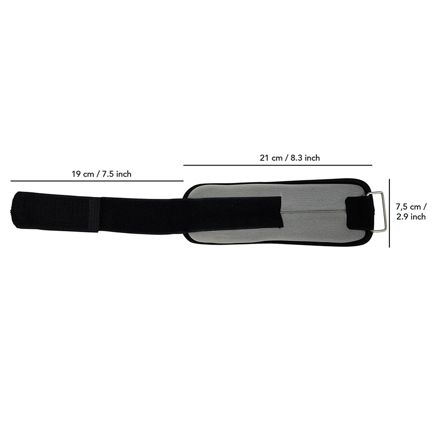 Tunturi - Knöchelgewichte - Handgelenkgewichte - 0.5kg - Geliefert pro Paar - Grau Tunturi - Knöchelgewichte - Handgelenkgewichte - 0.5kg - Geliefert pro Paar - Grau
