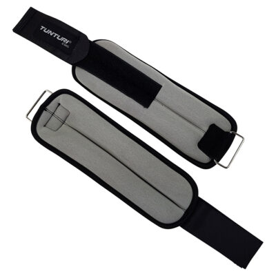 Tunturi - Knöchelgewichte - Handgelenkgewichte - 0.5kg - Geliefert pro Paar - Grau