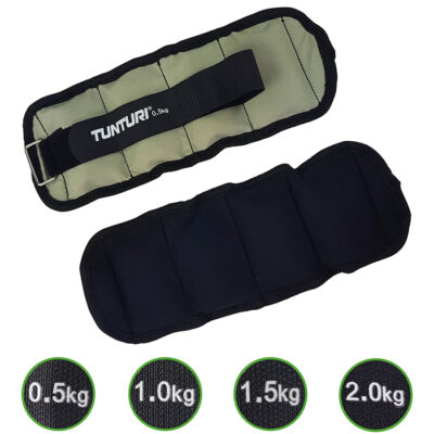 Tunturi Zubehör - Fuß- & Handgelenkgewichte 0.50kg - Grau
