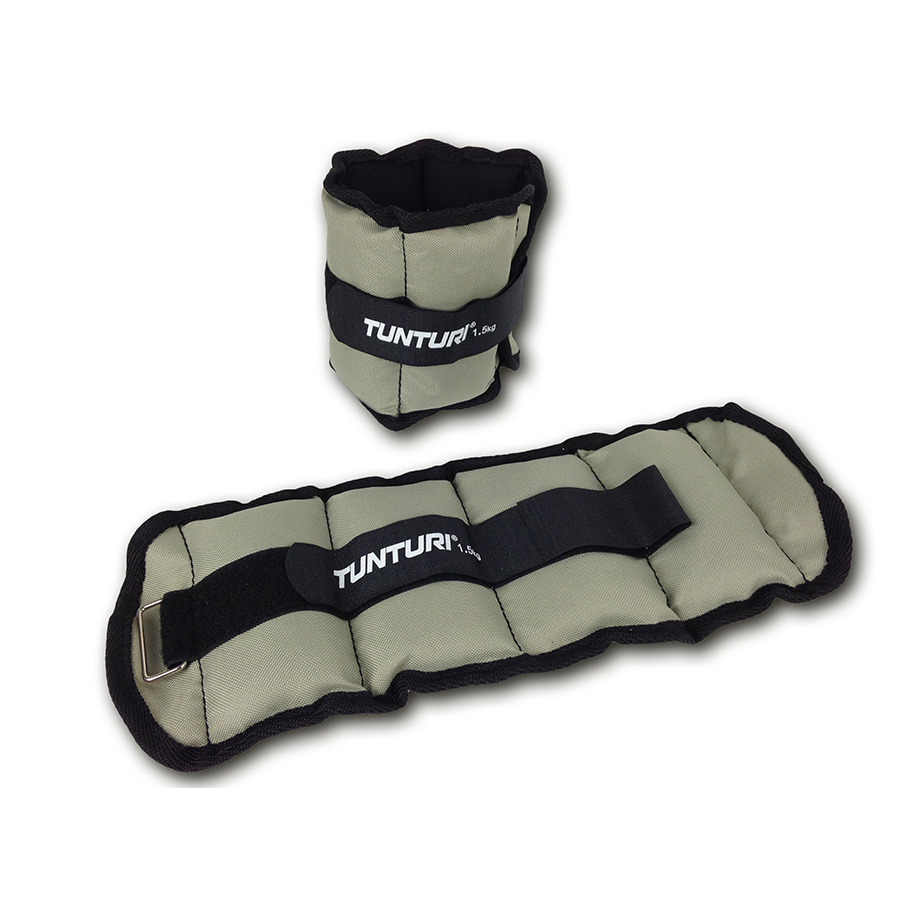 Tunturi Knöchelbandage - Arm-/Bein-Gewichte 1.5kg - Grau Tunturi Knöchelbandage - Arm-/Bein-Gewichte 1.5kg - Grau