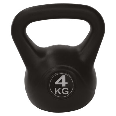 Tunturi Kettlebell - PVC Kettlebell 4kg - Schwarz
