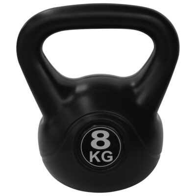Tunturi Kettlebell - PVC Kettlebell 8kg - Schwarz