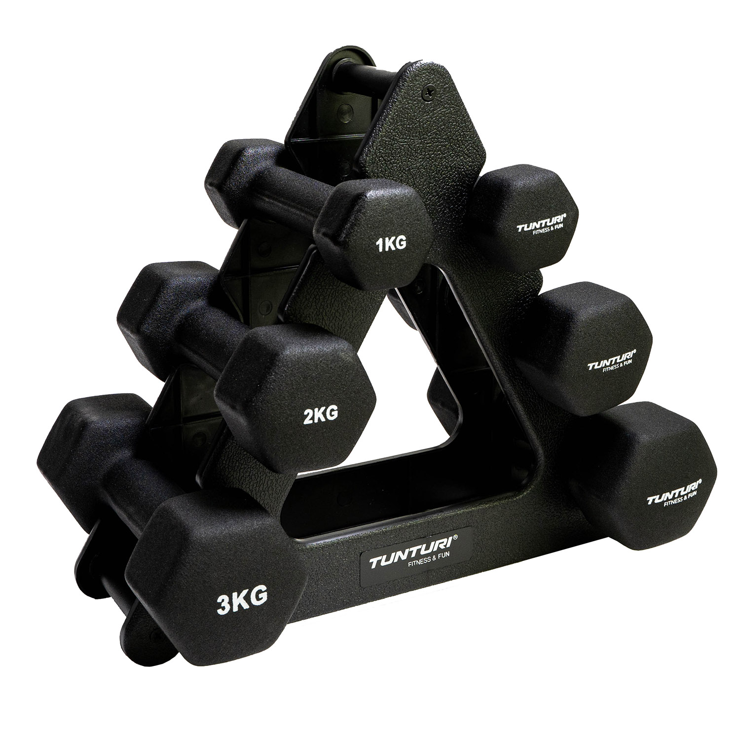 Tunturi Hantelset - Neopren-Hantelset 1 bis 3 kg - Schwarz Tunturi Hantelset - Neopren-Hantelset 1 bis 3 kg - Schwarz