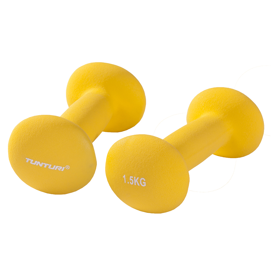 Tunturi Kurzhantel - Neopren 1,5kg - Gelb Tunturi Kurzhantel - Neopren 1,5kg - Gelb