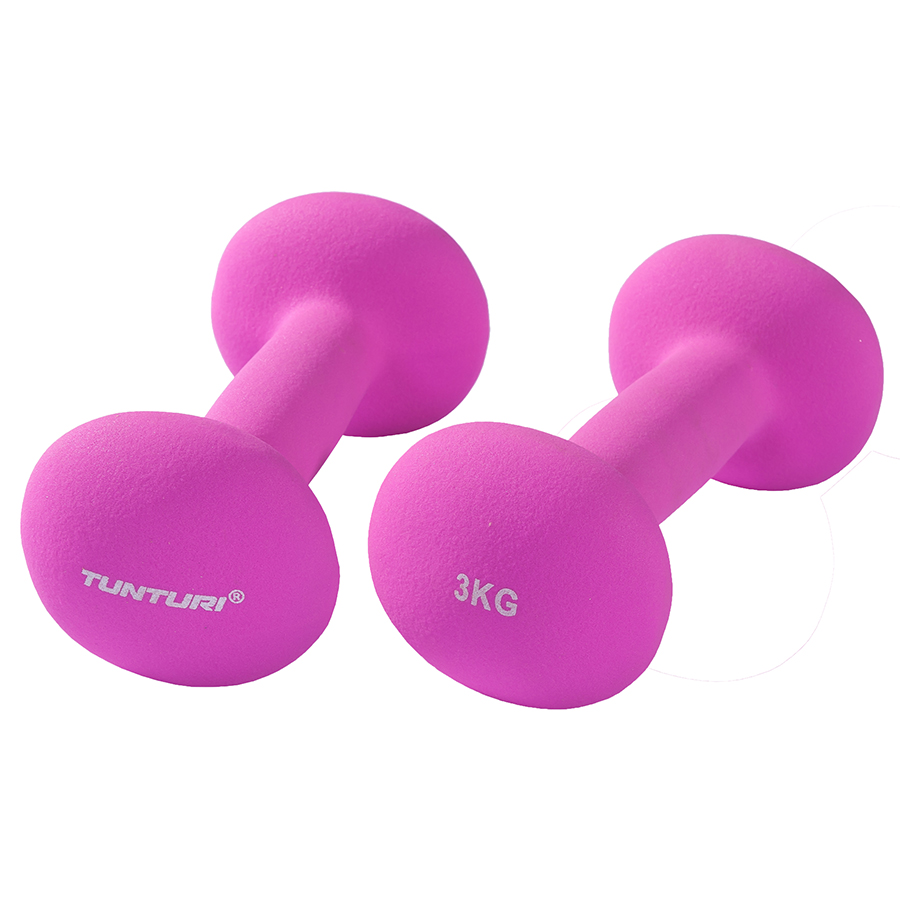 Tunturi Kurzhantel - Neopren-Kurzhanteln 3,0kg - Lila Tunturi Kurzhantel - Neopren-Kurzhanteln 3,0kg - Lila