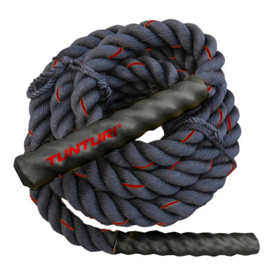 Tunturi Battle Rope - Battle Rope 15 m - Schwarz