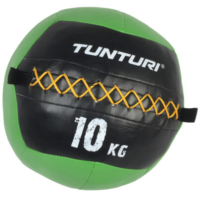 Tunturi Wall Ball - Medizinball - Functional Training Ball 10kg - Schwarz