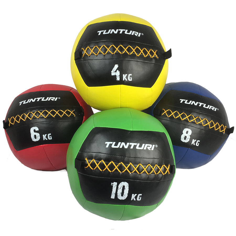 Tunturi Wall Ball - Medizinball - Functional Training Ball 10kg - Schwarz Tunturi Wall Ball - Medizinball - Functional Training Ball 10kg - Schwarz