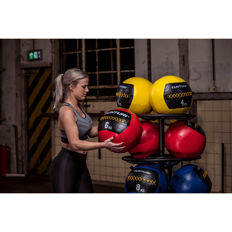 Tunturi Wall Ball - Medizinball - Functional Training Ball 10kg - Schwarz Tunturi Wall Ball - Medizinball - Functional Training Ball 10kg - Schwarz