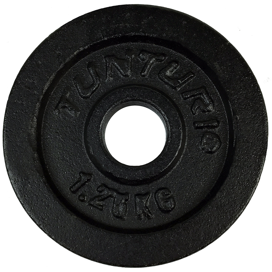 Tunturi Hantelscheibe - Black 1,25kg - Schwarz Tunturi Hantelscheibe - Black 1,25kg - Schwarz