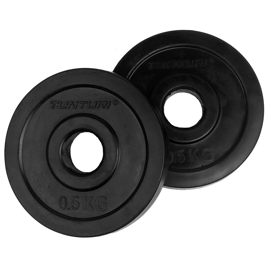 Tunturi Hantelscheibe - Hantelgewichte 0,5kg - Schwarz
