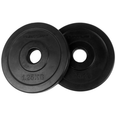 Tunturi Hantelscheibe - Rubber Plates 1.25kg - 1,25kg - Schwarz