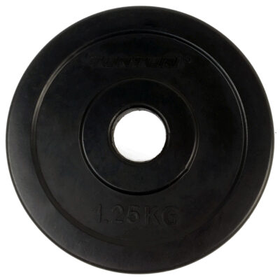 Tunturi Hantelscheibe - Rubber Plates 1.25kg - 1,25kg - Schwarz