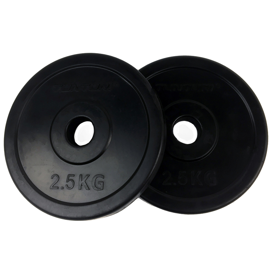 Tunturi Hantelscheibe - Rubber Plates 2.5kg - 2,50 kg - Schwarz Tunturi Hantelscheibe - Rubber Plates 2.5kg - 2,50 kg - Schwarz