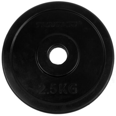 Tunturi Hantelscheibe - Rubber Plates 2.5kg - 2,50 kg - Schwarz