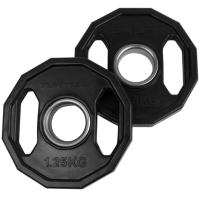 Tunturi Hantelscheibe - Olympic Rubber Plates 1,25kg - Schwarz