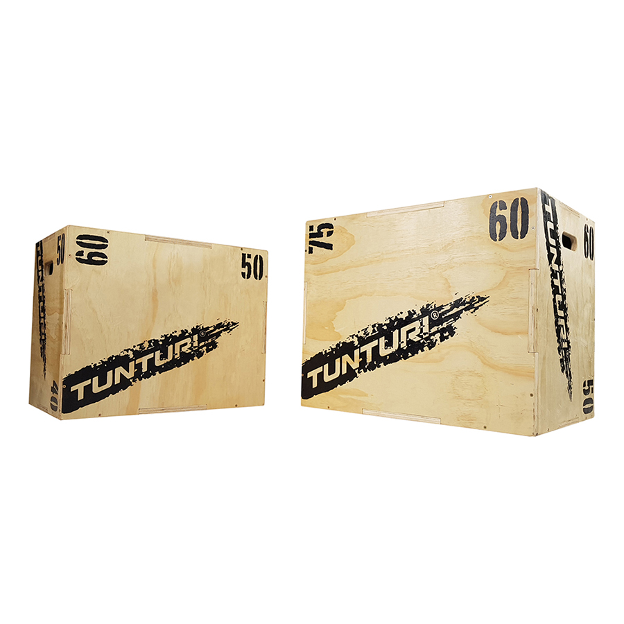 Tunturi Plyobox - Holz 40/50/60cm - Schwarz Tunturi Plyobox - Holz 40/50/60cm - Schwarz