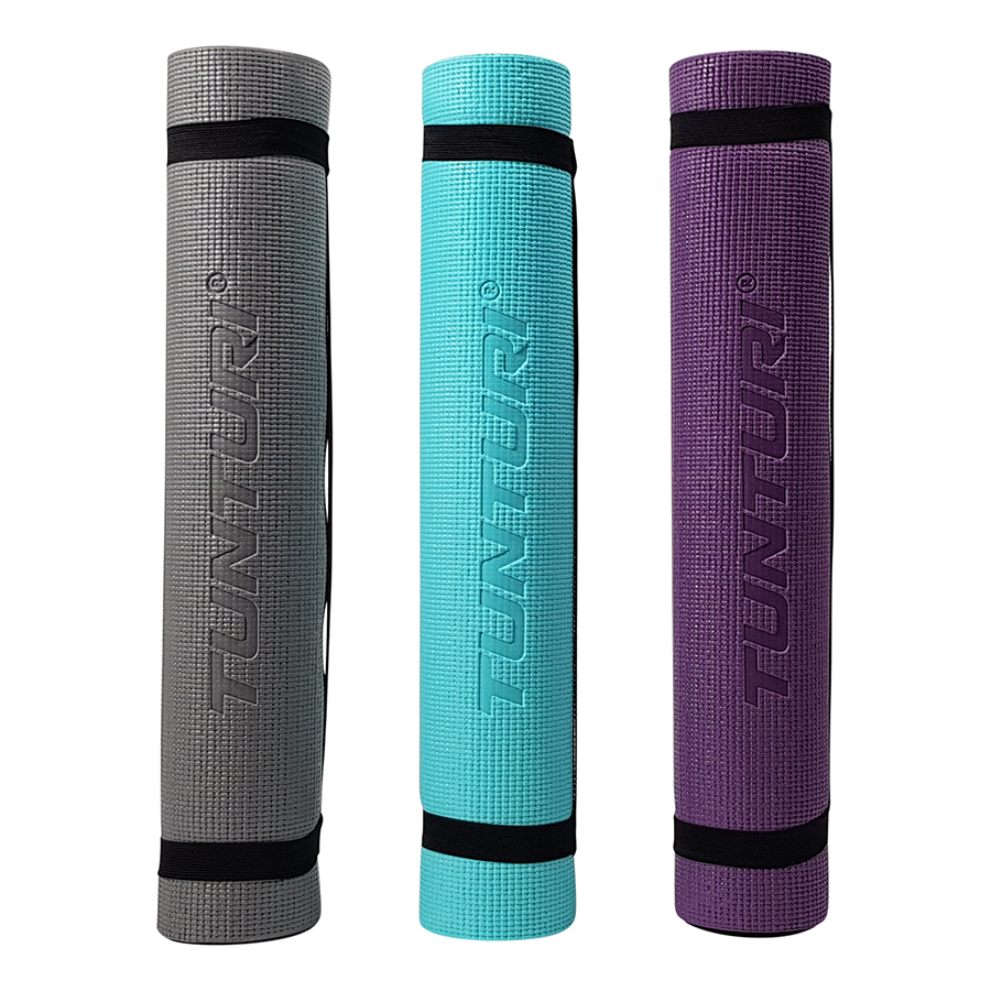 Tunturi Yogamatte - PVC Yogamatte 4mm - Türkis Tunturi Yogamatte - PVC Yogamatte 4mm - Türkis