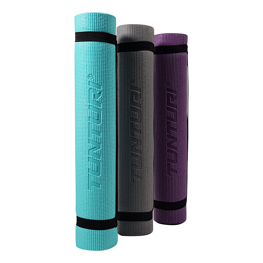 Tunturi Yogamatte - PVC Yogamatte 4mm - Türkis Tunturi Yogamatte - PVC Yogamatte 4mm - Türkis