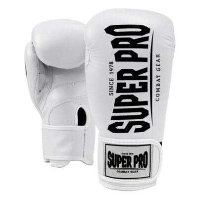 Super Pro Combat Gear Boxhandschuhe - Champ - Schwarz / Weiß