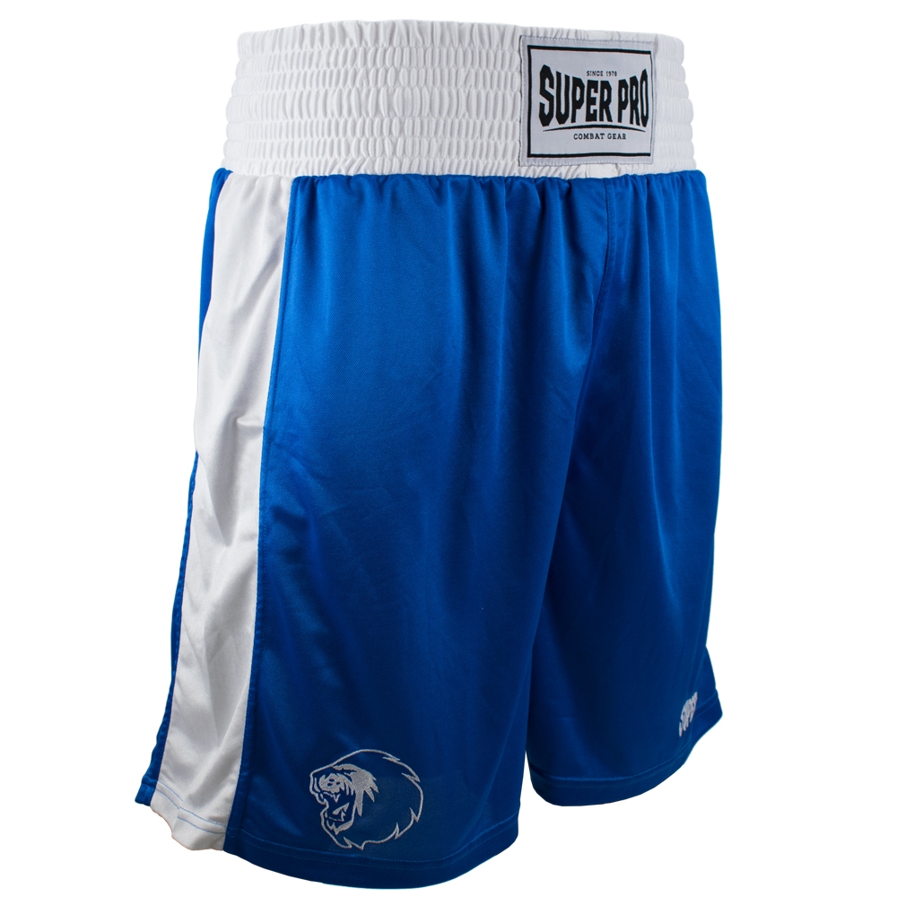 Super Pro Combat Gear Boxhose - Club - Blau / Weiß