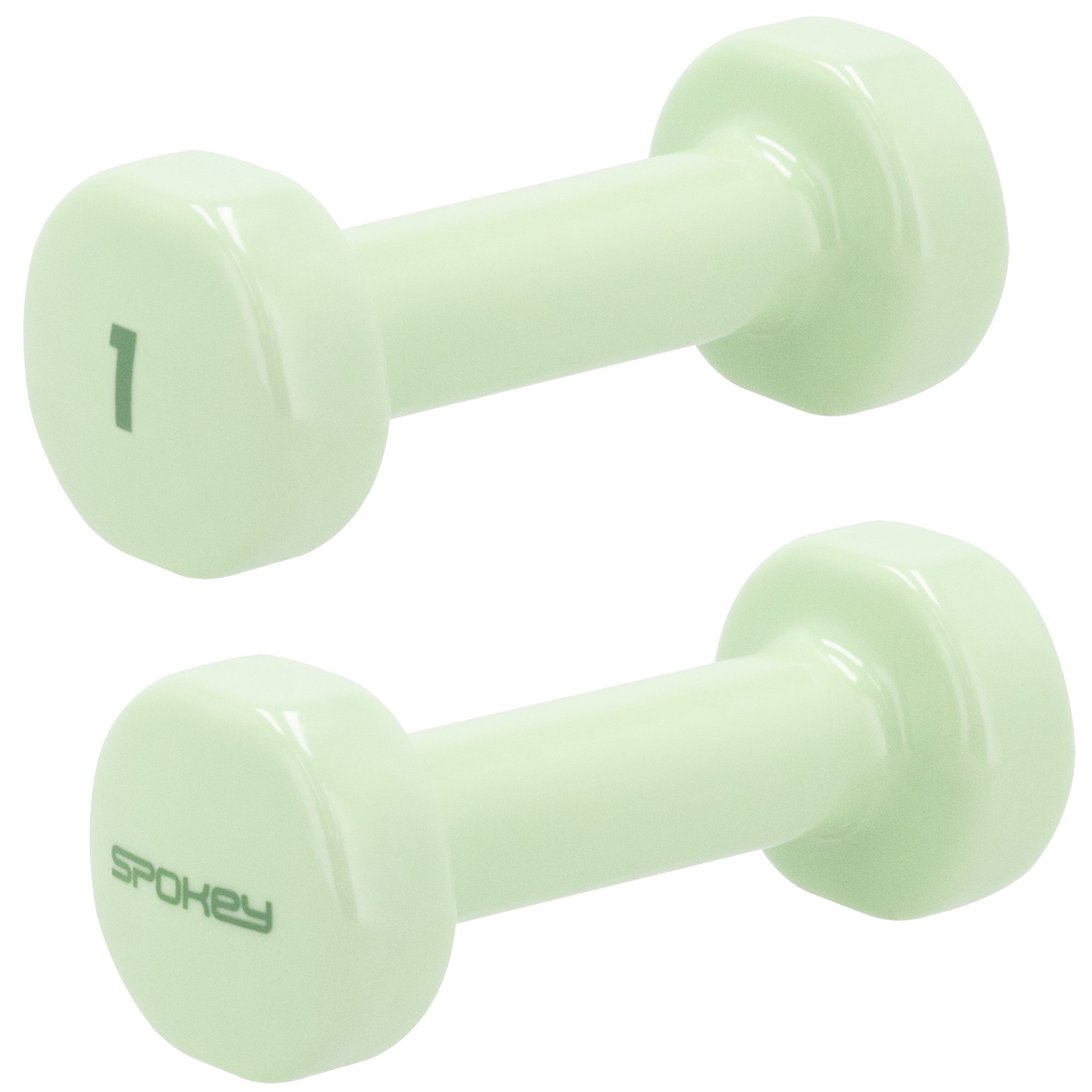 Vinyl-Hanteln 2x1 kg grün - Spokey SHAPE