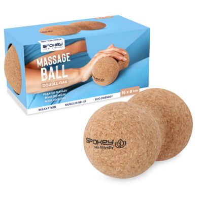 Spokey Double Oak Massageball aus Kork 16 x 8 cm