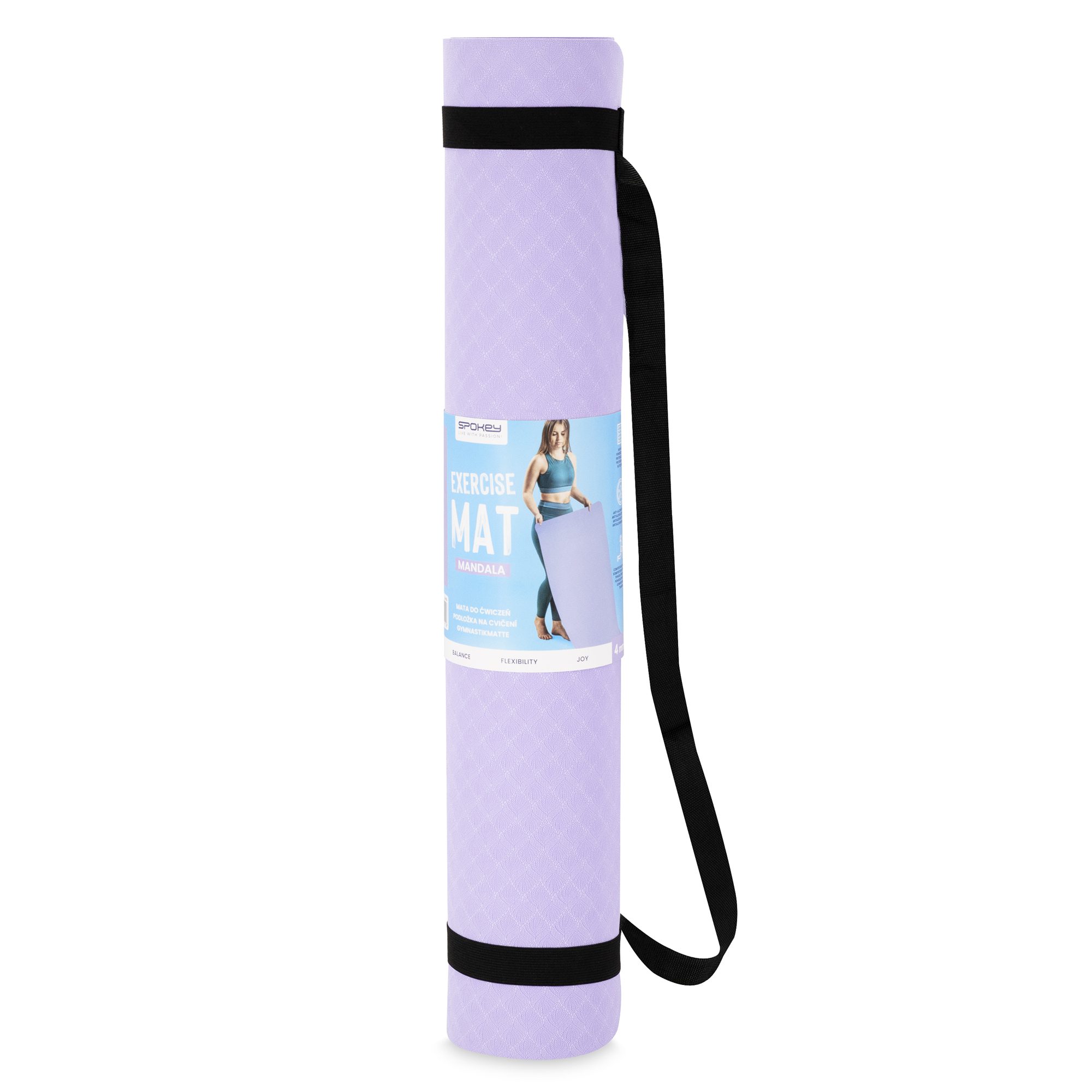 Spokey Mandala Yoga- und Fitnessmatte lila 183 x 61 cm Spokey Mandala Yoga- und Fitnessmatte lila 183 x 61 cm