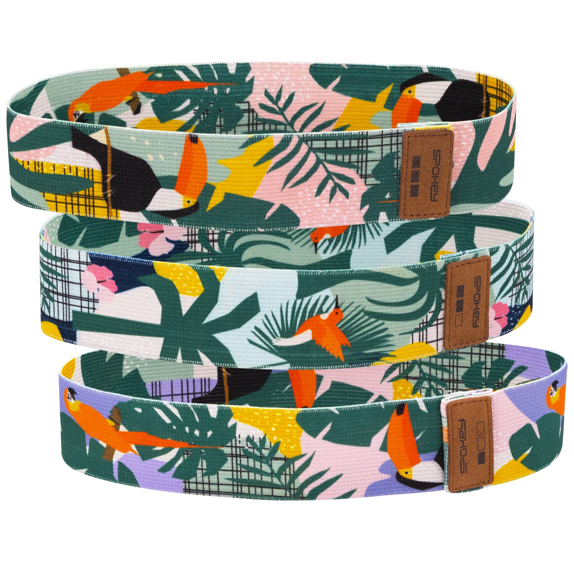 Spokey Home Jungle Widerstandsbänder Set 3 Stück 20 30 kg Spokey Home Jungle Widerstandsbänder Set 3 Stück 20 30 kg