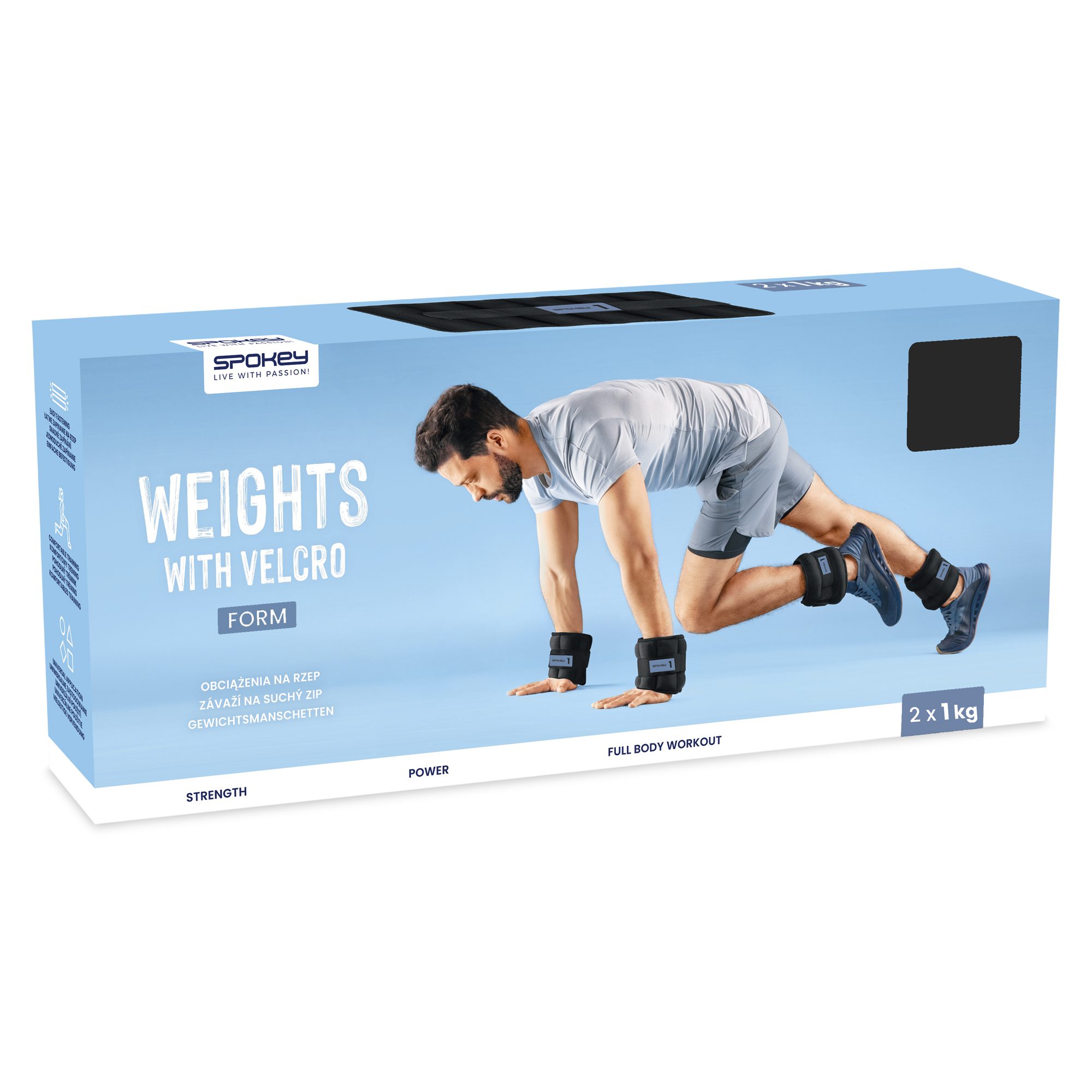 Spokey Form IV Hand- und Fußgelenkgewichte 1 kg Schwarz Spokey Form IV Hand- und Fußgelenkgewichte 1 kg Schwarz