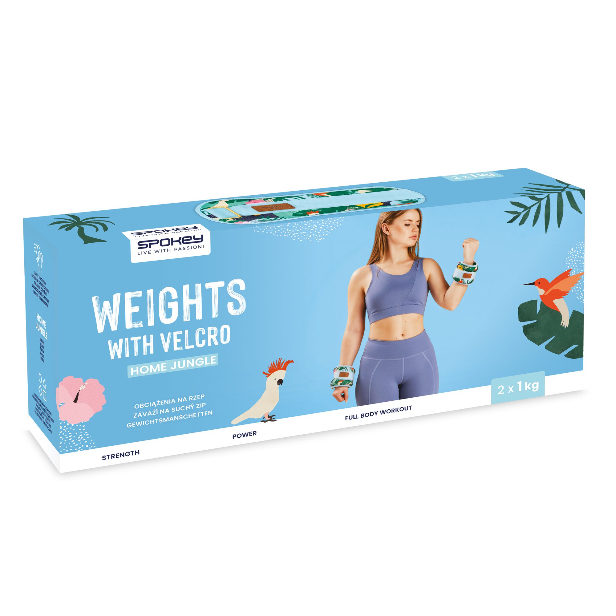 Spokey Home Jungle Knöchel- und Handgelenkgewichte 2x 1 kg Spokey Home Jungle Knöchel- und Handgelenkgewichte 2x 1 kg