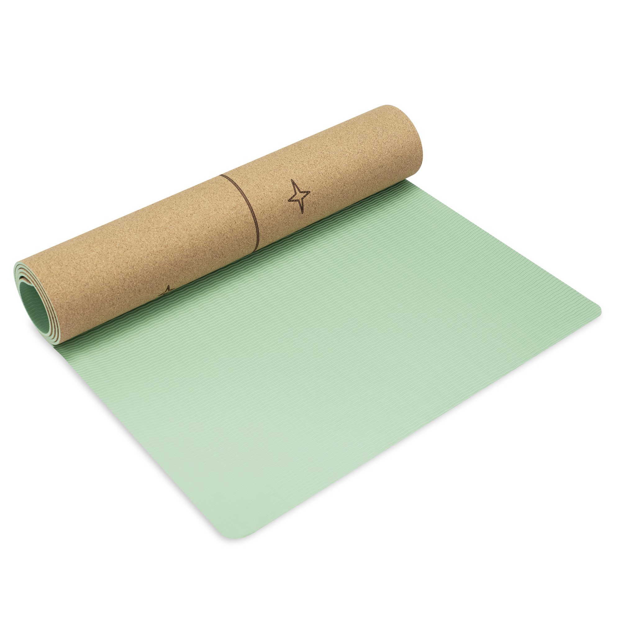 Spokey Savasana Korken Yogamatte Grün 183 x 61 cm Spokey Savasana Korken Yogamatte Grün 183 x 61 cm