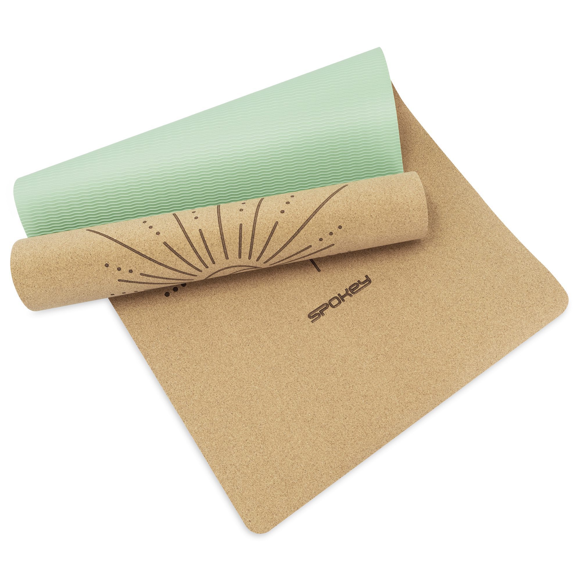 Spokey Savasana Korken Yogamatte Grün 183 x 61 cm Spokey Savasana Korken Yogamatte Grün 183 x 61 cm