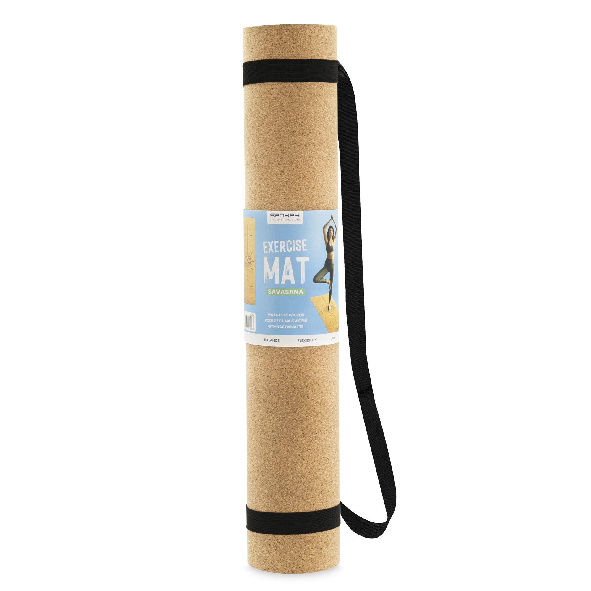Spokey Savasana Korken Yogamatte Grün 183 x 61 cm Spokey Savasana Korken Yogamatte Grün 183 x 61 cm
