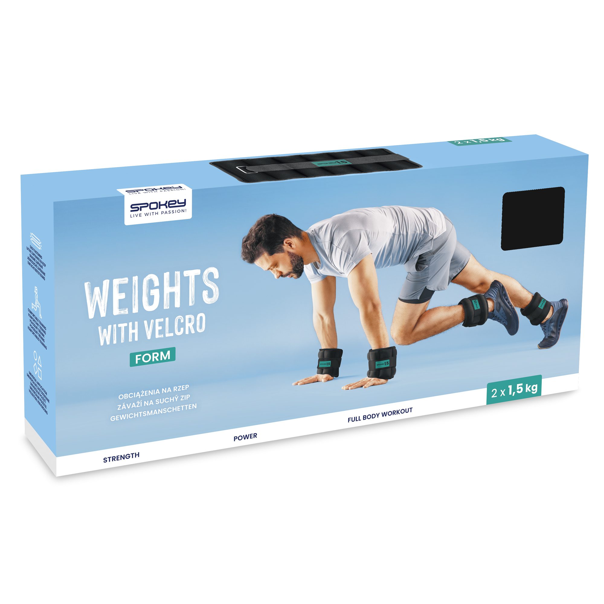 Spokey Form IV Klettgewichte 1,5 kg Set für Fitness Spokey Form IV Klettgewichte 1,5 kg Set für Fitness