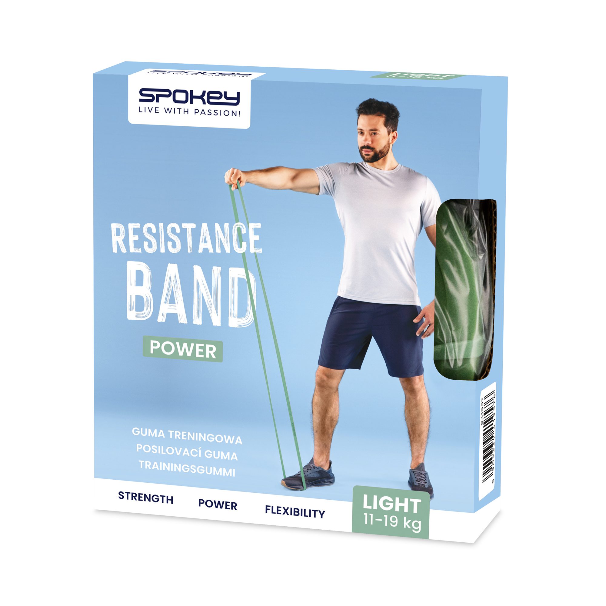 Spokey Light Widerstandsband 11 19 kg Grün Fitnessband Spokey Light Widerstandsband 11 19 kg Grün Fitnessband