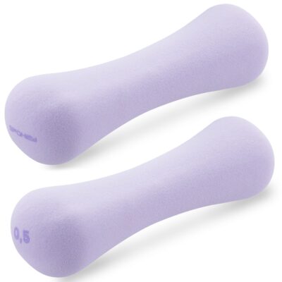 Spokey BONE Neopren-Kurzhantel-Set 2x 0,5 kg lila