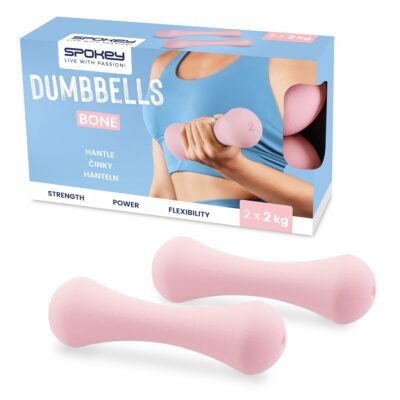 Spokey BONE Neopren-Kurzhantel-Set 2x2 kg rosa