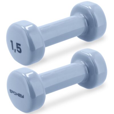 Spokey Vinyl-Kurzhanteln-Set 2 x 1,5 kg blau