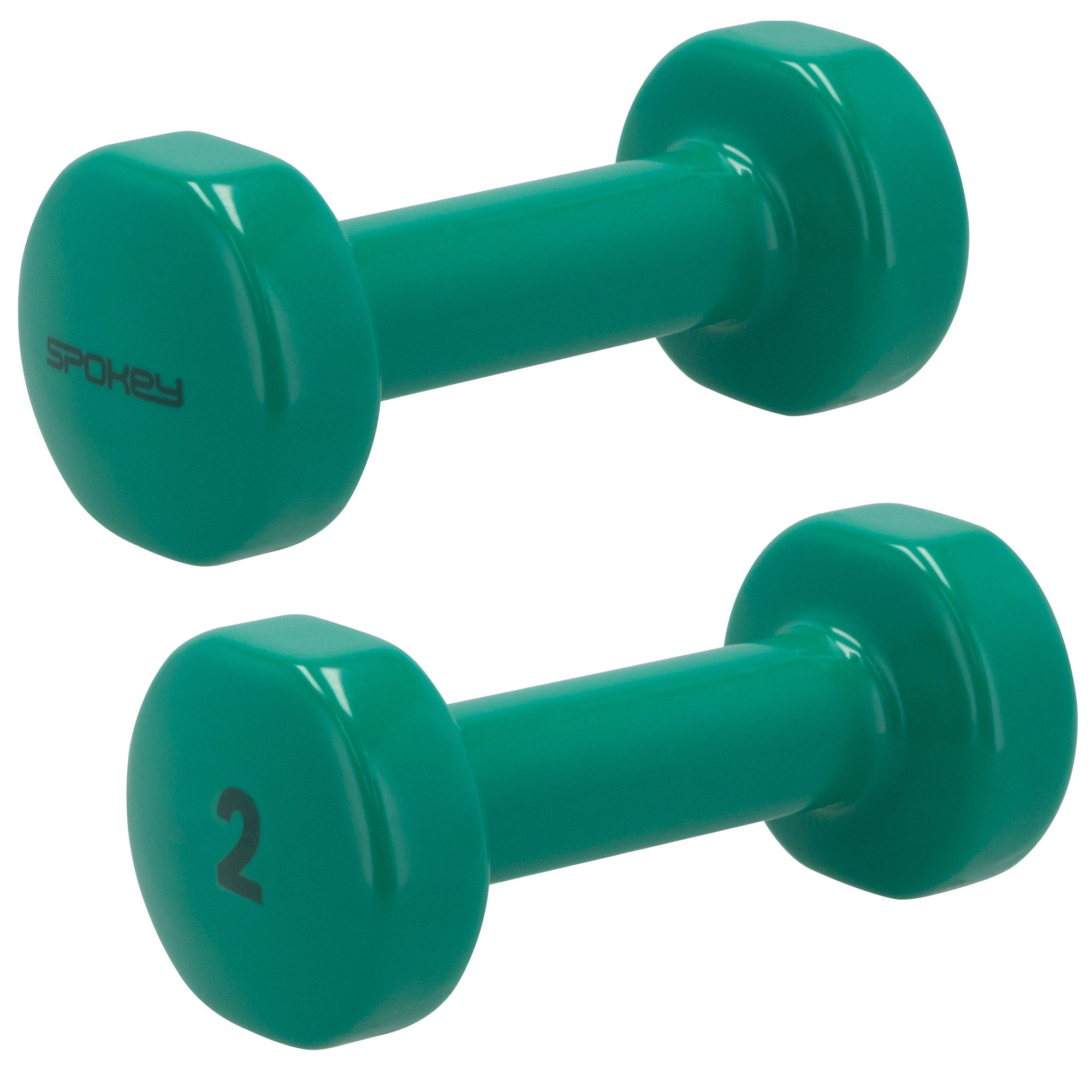 Spokey SHAPE Vinyl-Kurzhantel-Set 2 x 2 kg grün Spokey SHAPE Vinyl-Kurzhantel-Set 2 x 2 kg grün