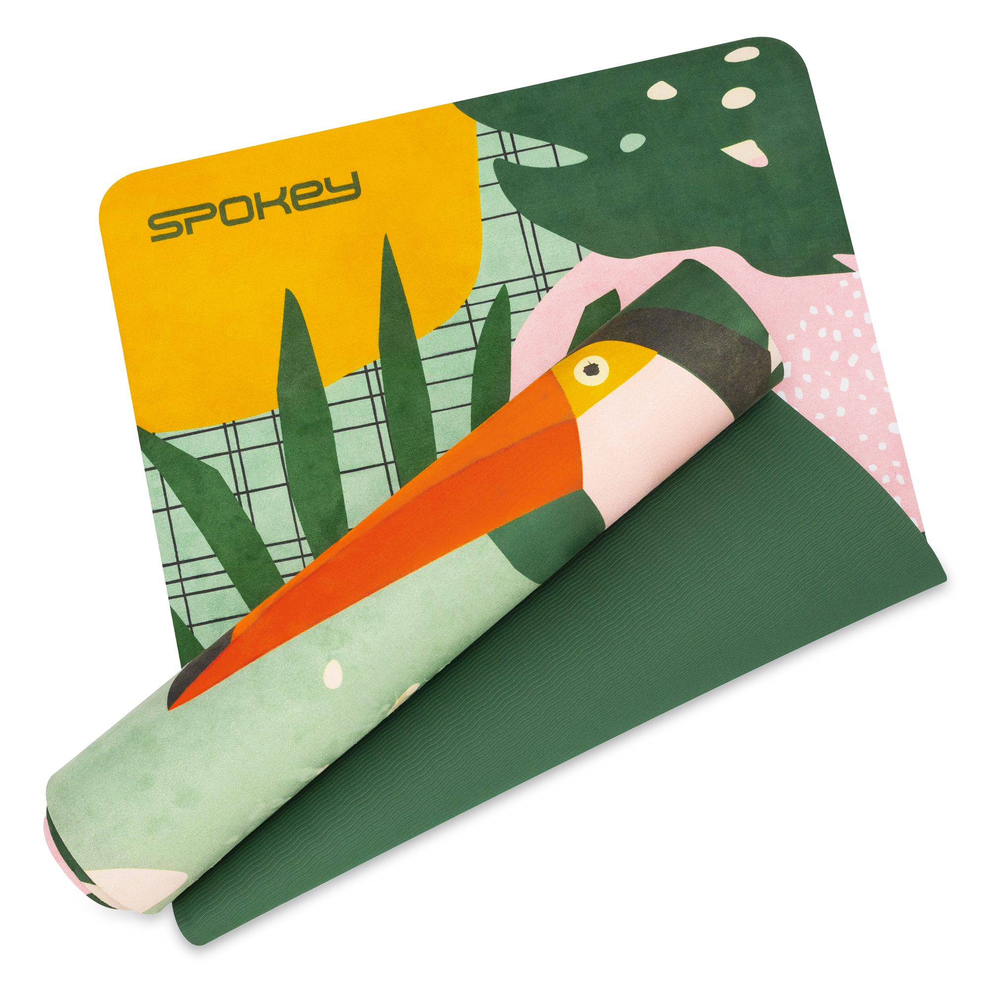Spokey Home Jungle Fitnessmatte Antirutsch Mikrofaser-Suede 183x61 cm Spokey Home Jungle Fitnessmatte Antirutsch Mikrofaser-Suede 183x61 cm